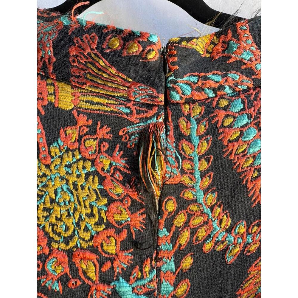 La DoubleJ Black Floral Jersey Milano Skirt Size S with Hole - Picture 6 of 7